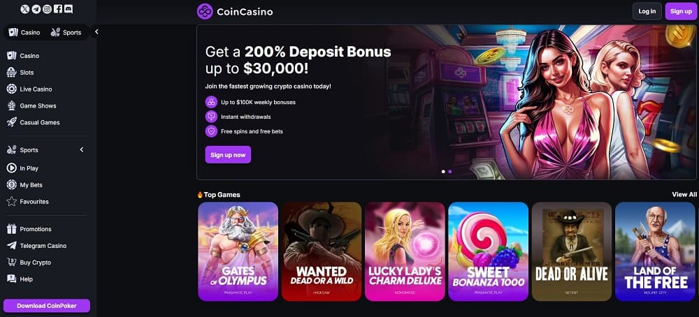 CoinCasino screenshot